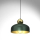 lafabryka.pl Lampa Wisząca HARALD GOLD/GREEN 1xE27 MLP7694 MILAGRO